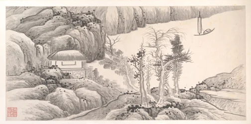 Krajiny dvanácti měsíců, asi 1685 (album dvanácti malířských listů; tuš na papíře)