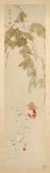 Vistárie a zlaté rybky 紫藤金魚圖