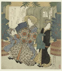 Číslo dvě: sněhové oblečení Wakanaya od Koromode Yukiwake no Wakanaya uchi Koromode (název na objektu) Nakanochô pro Hisakataya Poetry Society (název série) Hisakataya Nakanochô (název série na objektu)