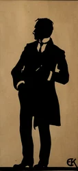 Portrét básníka Jurgise Baltrusaitise 1873-1944, 10. léta 20. století.