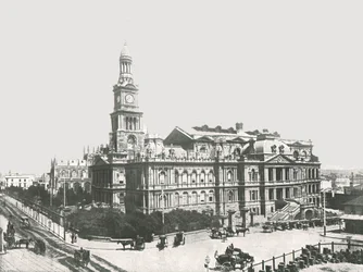 Nová radnice, Sydney, Austrálie, 1895.