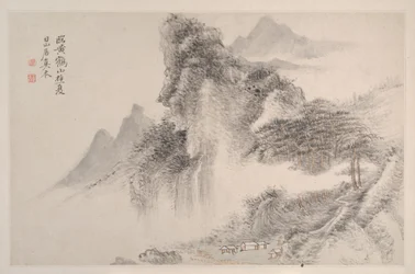 Krajiny ve způsobu mistrů Song a Yuan, 1667.