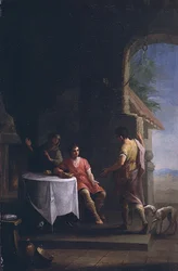 Ezau prodává své prvorozenství Jákobovi, kolem 1790-1800 (není totéž jako 72151)
