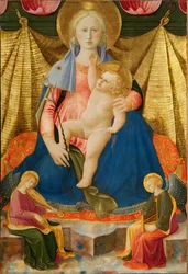 Madona pokory se dvěma hudebními anděly, c. 1450
