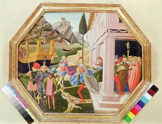 The Abduction of Helen, c.1450-5 (vaječná tempera na dřevě)