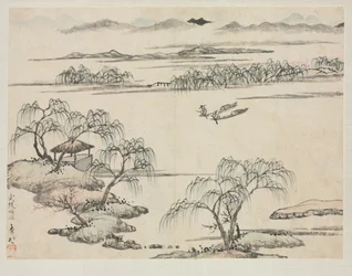 Album na šířku v různých stylech: The Stream of Wuling, 1684.