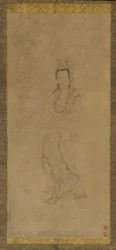 Stojící Guanyin, 17. století.