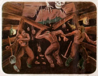 Nehoda v dole, cca 1950