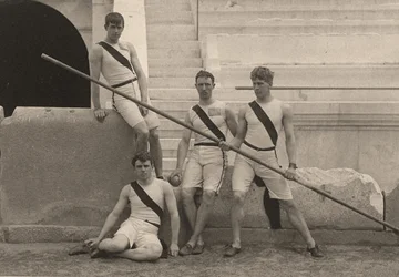 Američtí sportovci na Letních olympijských hrách, Atény, Řecko. 1896 (foto)