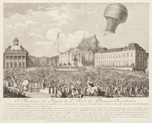 Výstup na balón Montgolfier ve Versailles