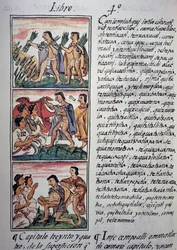 Víra a pověry, IV. kniha Florentského kodexu, dvojjazyčná verze ve španělštině a nahuatlu, Obecná historie věcí Nového Španělska, aztécká civilizace
