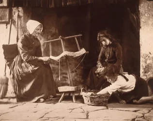 Žena tkaní, c 1900