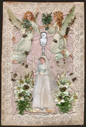 První přijímání, cca 1920 (ilustrace)