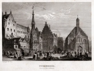 Norimberk, cca 1830 (rytina)