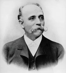 Portrét Bartolomea Emilio Camillo Golgi (1843-1926), italský vědec a lékař, nositel Nobelovy ceny za lékařství v roce 1906, fotografie