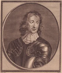 Portrét britského generála a politika Johna Lamberta (1619-1684), mědirytina od Johna Goldara (1729-1795) z malby Roberta Walkera