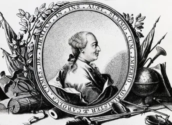 Portrét Karla Josepha von Firmiana (1716-1782), rakouského politika, rytina