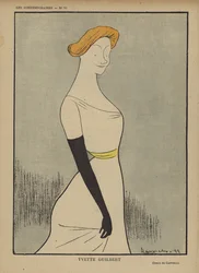 Yvette Guilbert, ilustrace pro Le Rire