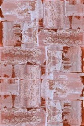Patchwork s geometrickým vzorem v patinovaném stylu