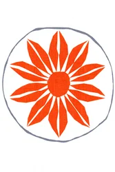 Zářivě oranžový květ