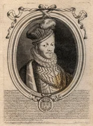 Portrét krále Ludvíka XII. (1462-1515) - Portrét francouzského krále Ludvíka XII. (1462-1515), francouzského krále - rytina z 