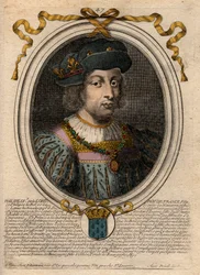 Portrét Filipa V. Dlouhého (1294-1322), francouzského krále - Filip V. (1294-1322) 
