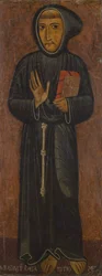 Reprezentace svatého Františka z Assisi (malba na dřevě)