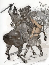 Louis VI le Gros v bitvě u Bremule (1119) "Nebereme francouzského krále, ani ve válce, ani v šachu!"
